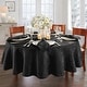 preview thumbnail 13 of 38, Caiden Elegance Damask Tablecloth 60"x84" Oval - Black