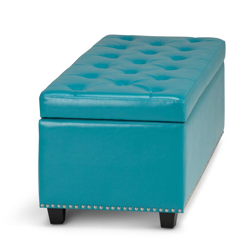 WYNDENHALL Springfield 48 inch Wide Rectangle Storage Ottoman