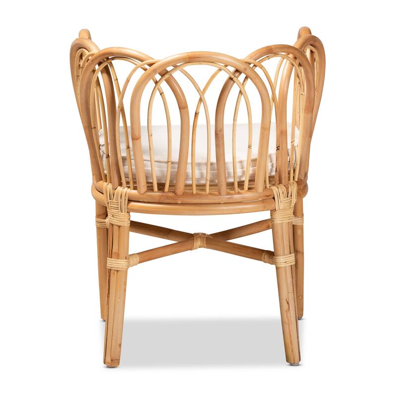 Melody Modern Natural Finished Rattan Dining Chair
