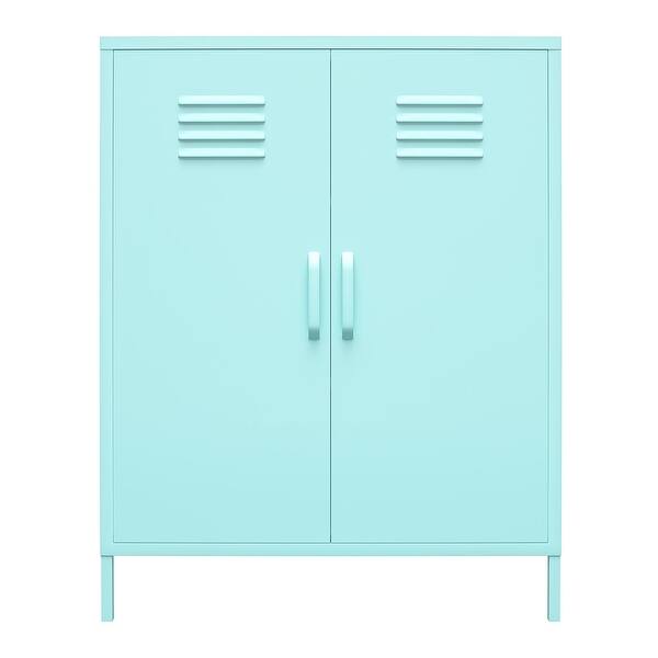 Shop Novogratz Cache 2 Door Metal Locker Storage Cabinet Overstock 31431524