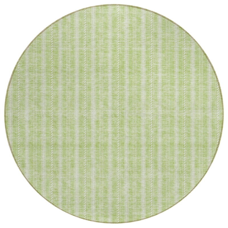 Machine Washable Indoor/ Outdoor Chantille Stripe Twist Rug