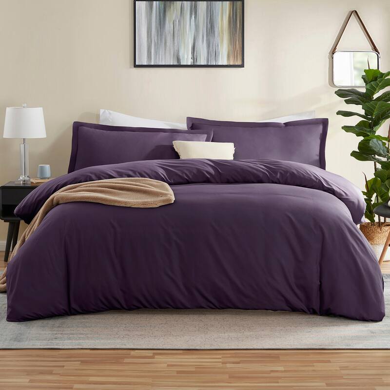 Emperyan 7 PC Bedding Set, Luxury Microfiber Duvet Cover With Sheets Bed Sets