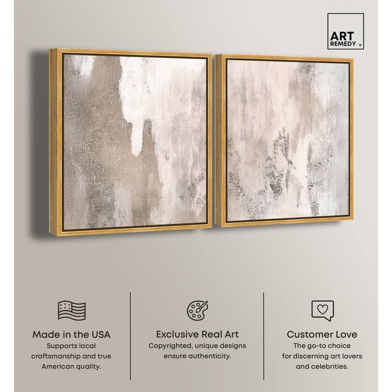 Striated Texture II Canvas Set of 2 by Art Remedy
