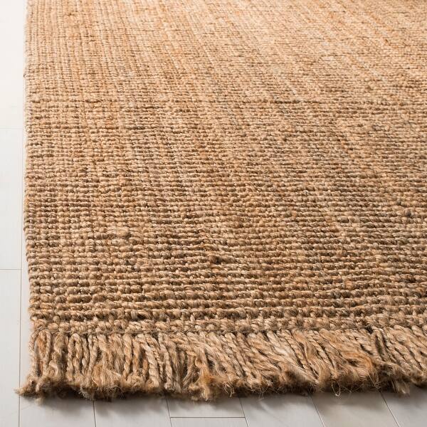 Shop Safavieh Handmade Natural Fiber Nino Casual Solid Jute Rug With Fringe On Sale Overstock 22590823