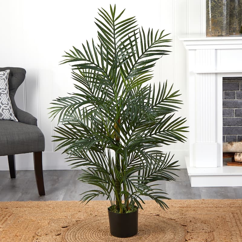 3.5-foot Areca Palm Indoor/ Outdoor Artificial Tree - Green