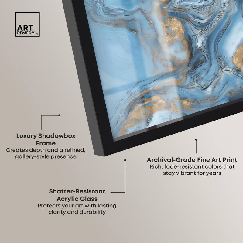 River Gold Shadowbox by Art Remedy
