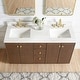 preview thumbnail 70 of 126, Oza Bath Vanity with Quartz Stone Top and Mirror
