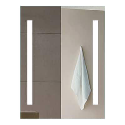 Miseno 24" W x 26" H Rectangular Frameless Wall Mounted Mirror with