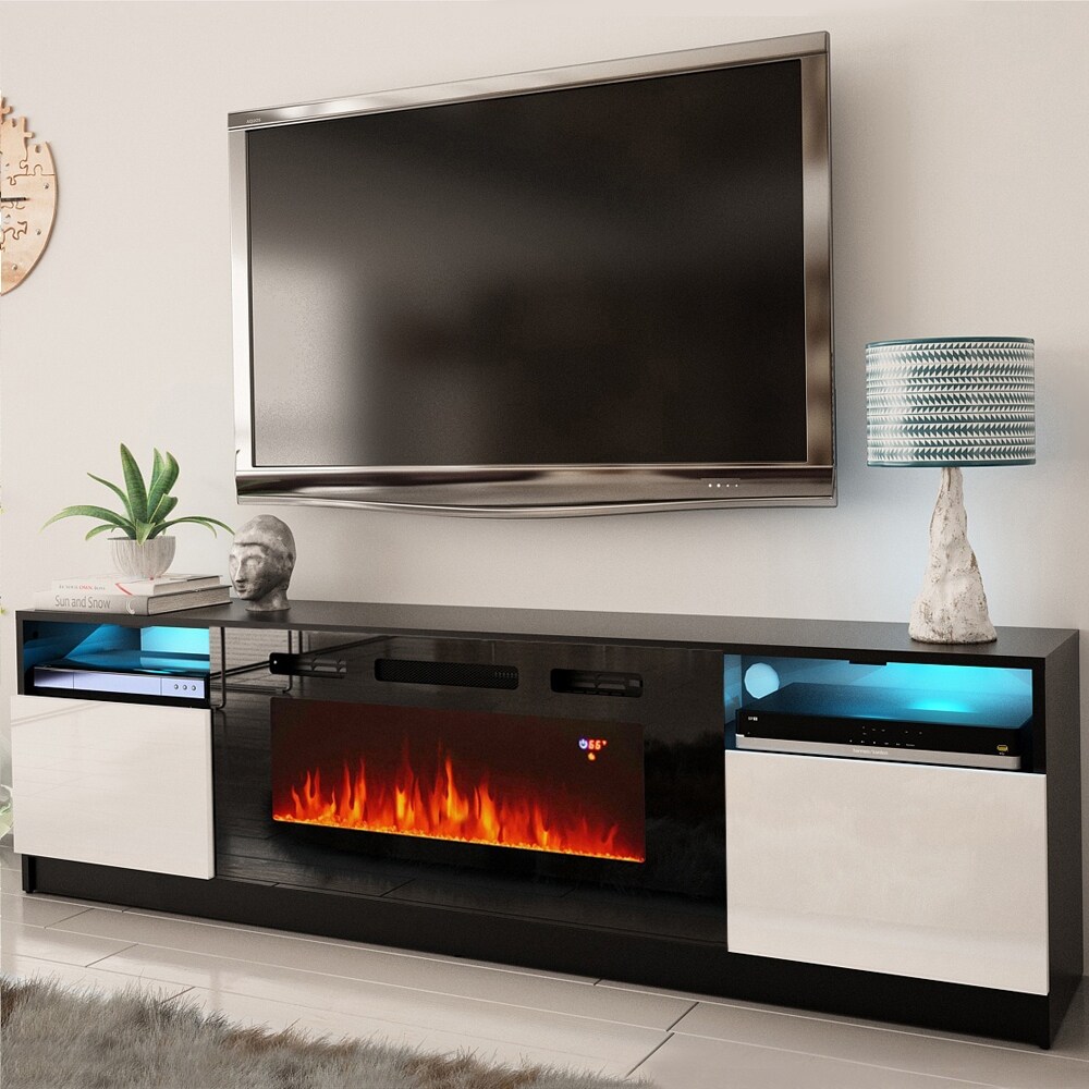 Strick Bolton Amsden Electric Fireplace TV Stand