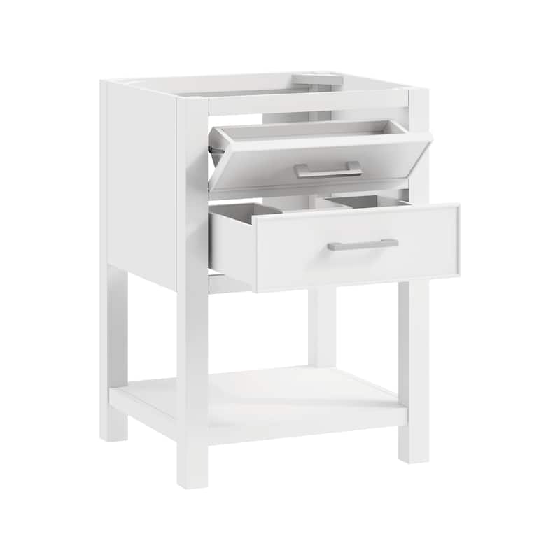 Avanity Brooks 25 in. Vanity in White finish and Cala White Engineered Top