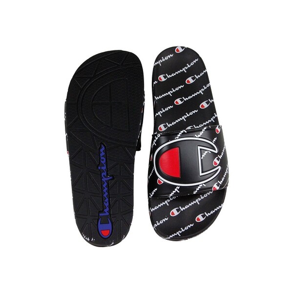 black champion flip flops