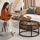 preview thumbnail 9 of 17, Moasis Round Lift Top Coffee Table with Hidden Storage