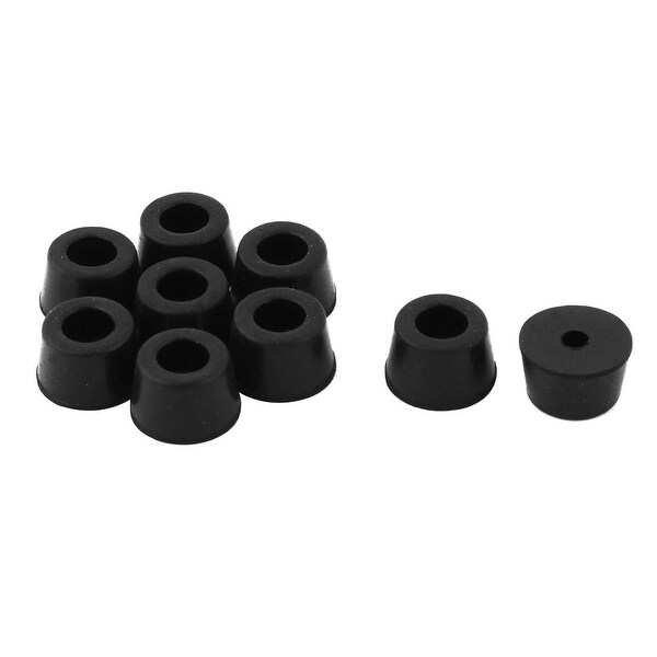 Home Hotel Rubber Floor Protector Furniture Chair Stool Foot Leg Cover Black 9pcs
