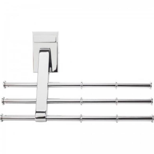 Hardware Resources Three Arm Tie Rack - Polished Chrome