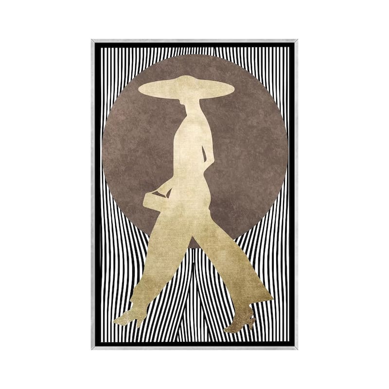 iCanvas "La Madame Noir" by Kubistika Framed