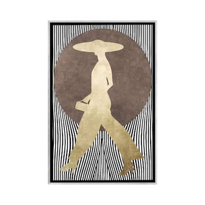 iCanvas "La Madame Noir" by Kubistika Framed
