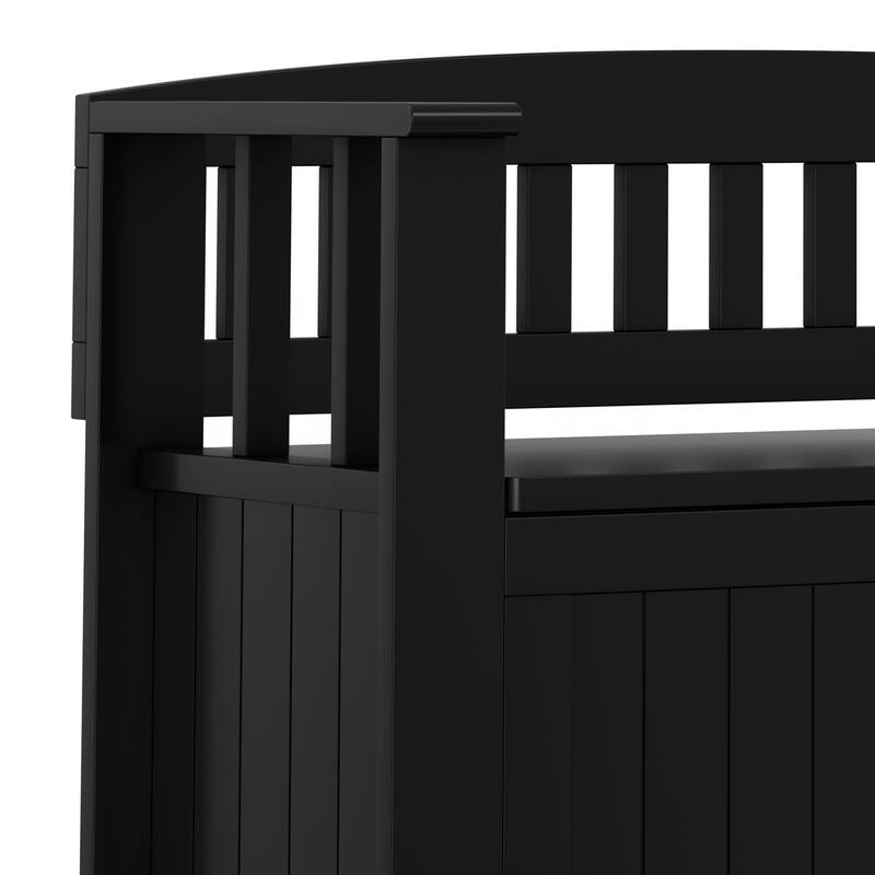 WYNDENHALL Normandy 36" Wide Solid Wood Transitional Small Entryway Storage Bench - 36 Inches wide