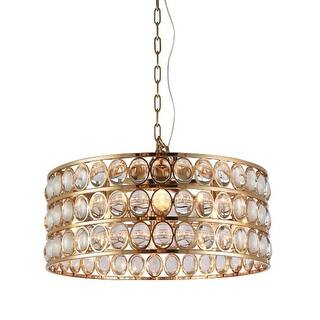 Transitional 6-Light Gold Chandelier With Clear Glass Balls - Bed Bath ...