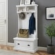 preview thumbnail 1 of 10, Crosley Shoreline Hall Tree - 31.5 "W x 15.75 "D x 64.25 "H White