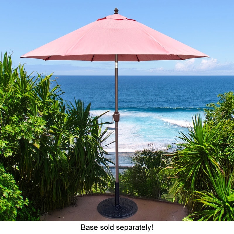 Tropishade 9' Market Umbrella with Sunbrella 7771 Melon Rib