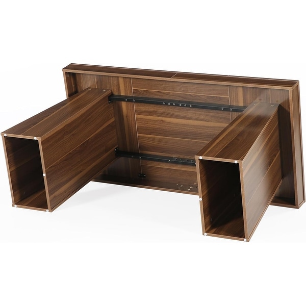 55 Inches Executive Desk with Double Trapezoid Base for home