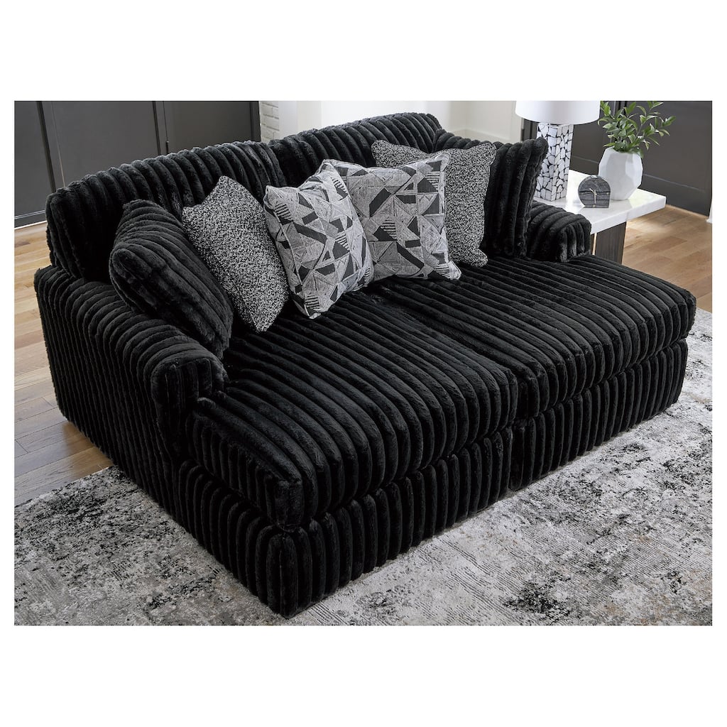 Signature Design by Ashley Midnight-madness Super Chaise - 80"W x 65"D x 40"H