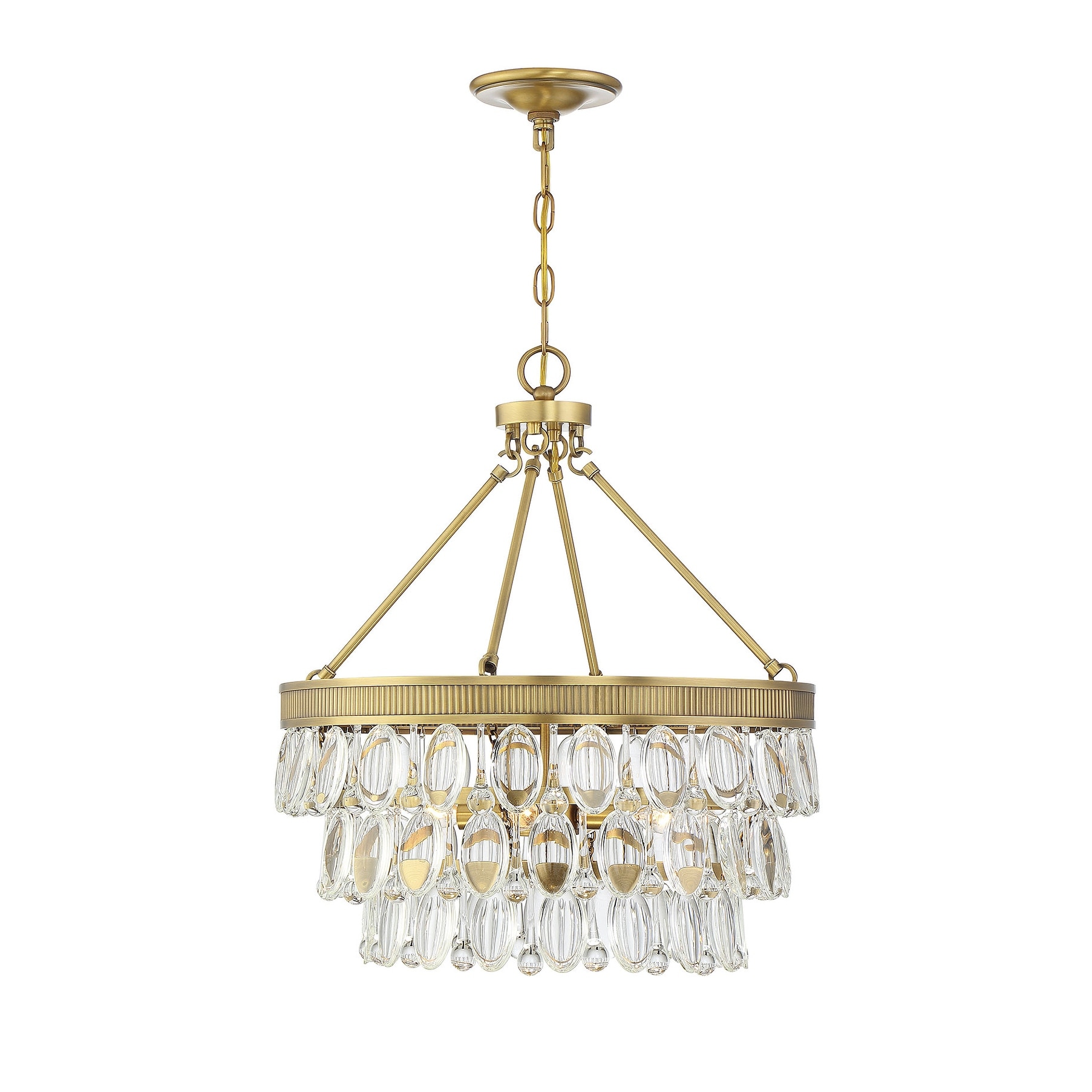 Windham 4-Light Pendant in Warm Brass