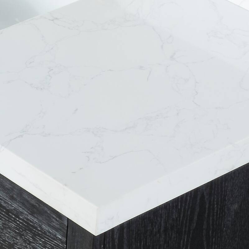 Altair Gazsi Bathroom Vanity with Composite Stone Countertop without Mirror