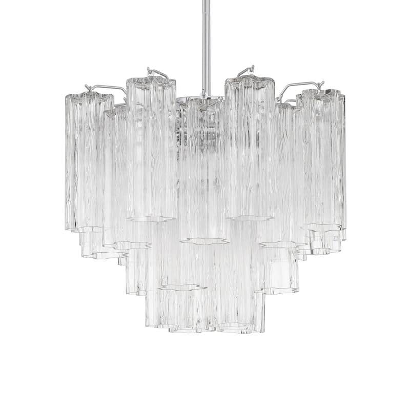 Crystorama Lighting Group ADD-300-CL Addis 4 Light 18" Wide Waterfall - Polished Chrome
