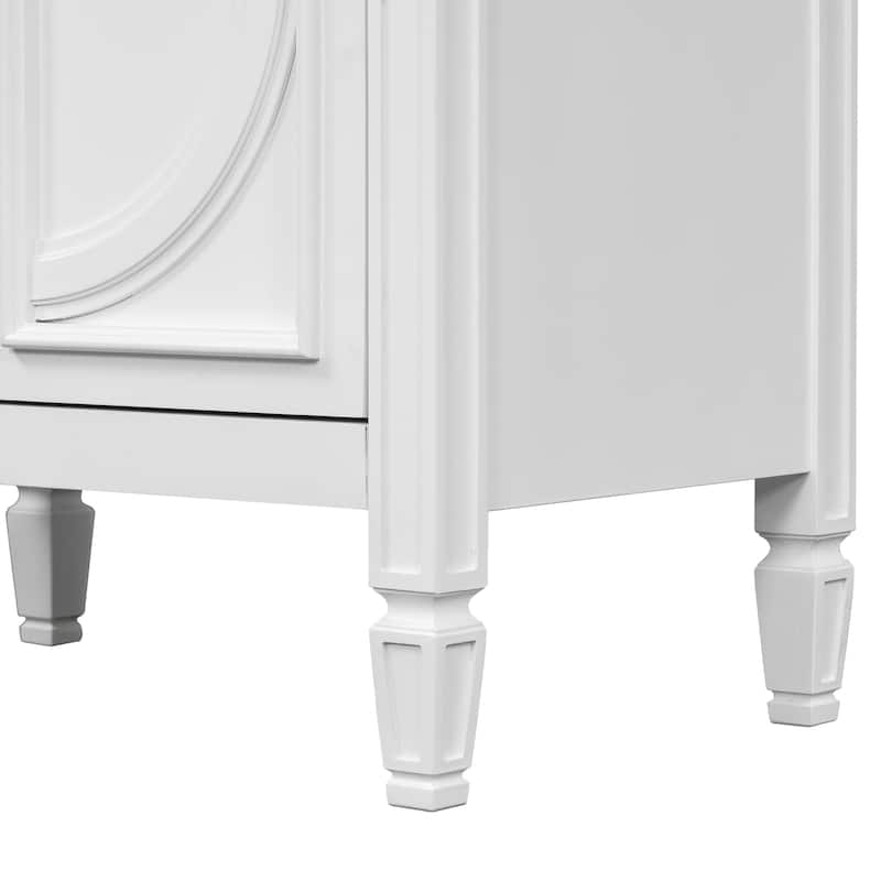 30" Bathroom Vanity With Matching Mirror Medicine Cabinet Combo Set,Ceramic Sink, Wall-Mounted Medicine Cabinet