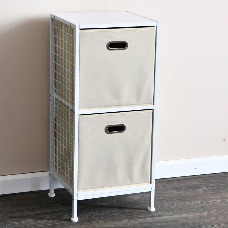 Household Essentials Fabric Storage Bins, Set of 2