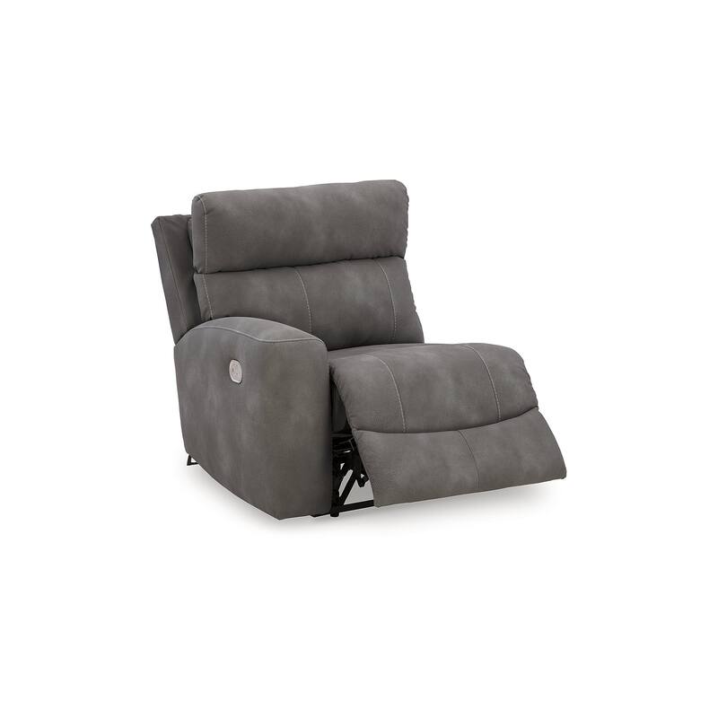 Signature Design by Ashley Next-Gen DuraPella Dark Gray 5-Piece Power Reclining Sectional - 118" W x 118" D x 41" H