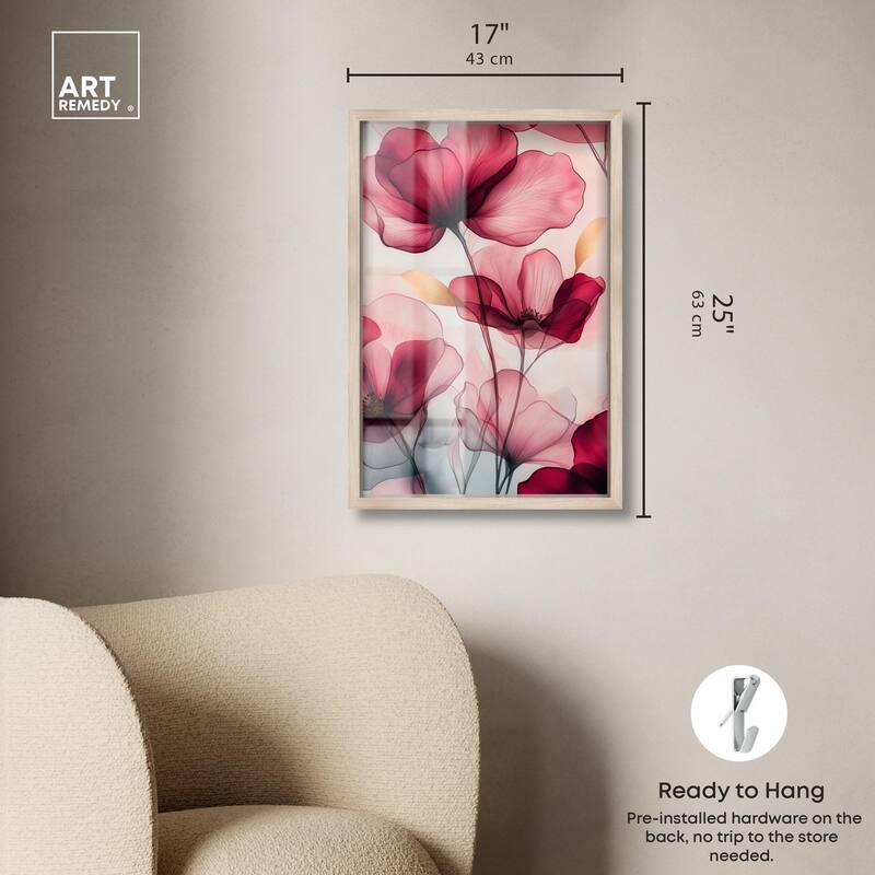 Chiffon Cherry Charm Shadowbox by Art Remedy