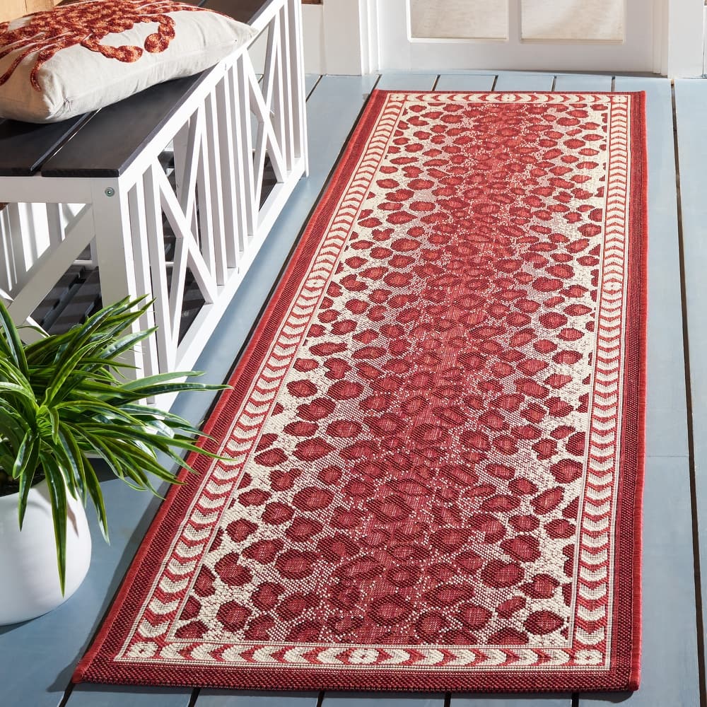SAFAVIEH Courtyard Sanyi Indoor/ Outdoor Waterproof Patio Backyard Rug