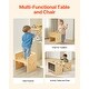 preview thumbnail 6 of 5, UIMOSO Montessori Weaning Table and Chair Set, 3 In 1 Wooden Toddler Table and Chairs with Chalkboard, Adjustable Height