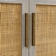 preview thumbnail 4 of 9, Banks Rattan 4-Door 60" TV Stand Console in Driftwood