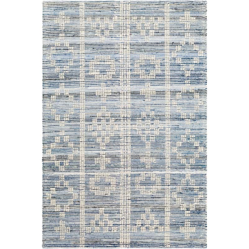 Saredon Handmade Farmhouse Cotton & Wool Area Rug