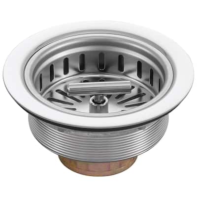 Design House 544304 Sink Drains 4-1/2" Basket Strainer - Satin Stainless Steel