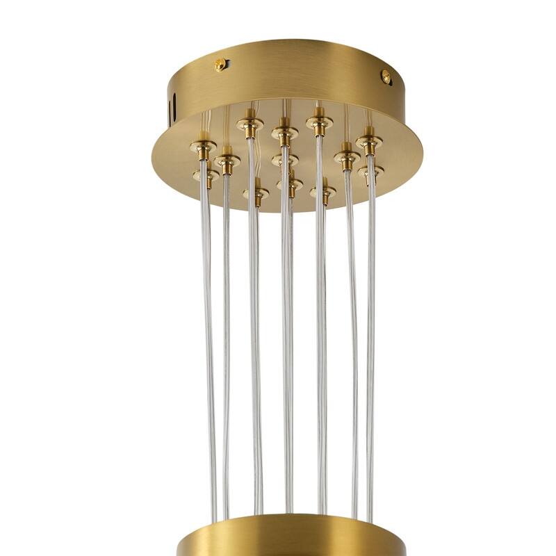 Modern 13‑Light Textured Glass Globe Chandelier - N/A