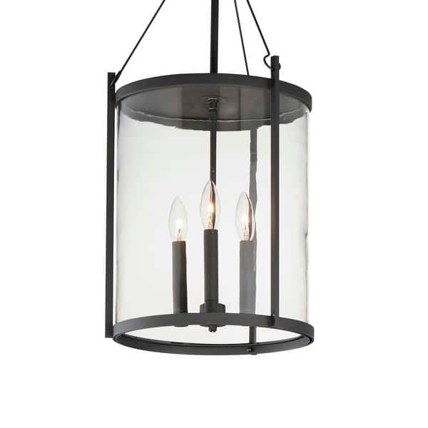 slide 2 of 5, Maxim 30069 Belfry 3 Light 13" Wide Semi-flush Outdoor Ceiling Fixture Black