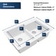 preview thumbnail 51 of 54, Karran Top Mount Large/Small Bowl Quartz Kitchen Sink - 33" x 22" x 9" - 33" x 22" x 9"