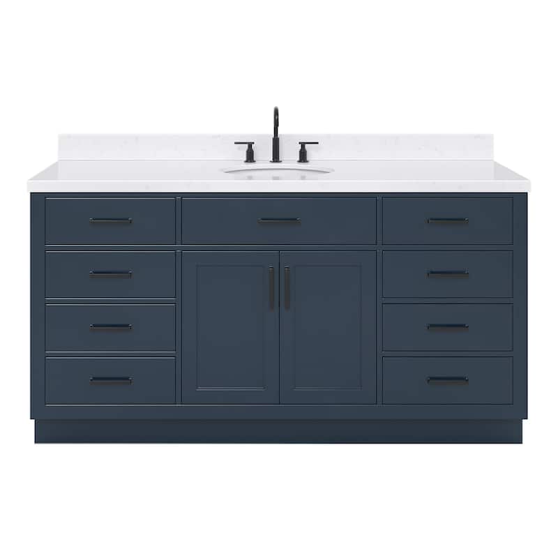 Ariel T066SCQOVO Hepburn 67" Free Standing Single Basin Vanity Set