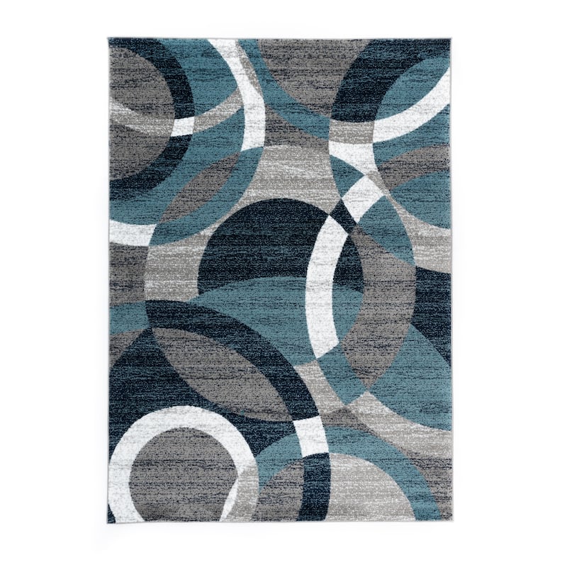 World Rug Gallery Geometric Circles Area Rug