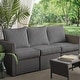 preview thumbnail 25 of 49, Sorra Home Sunbrella Outdoor Deep Seating Sofa Pillow and Cushion Set