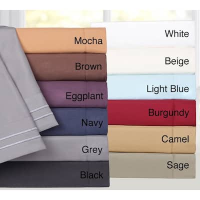 Sweet Home Collection 4 Piece Sheet Set, Ultra Soft 1800 Series, Double Brushed Microfiber