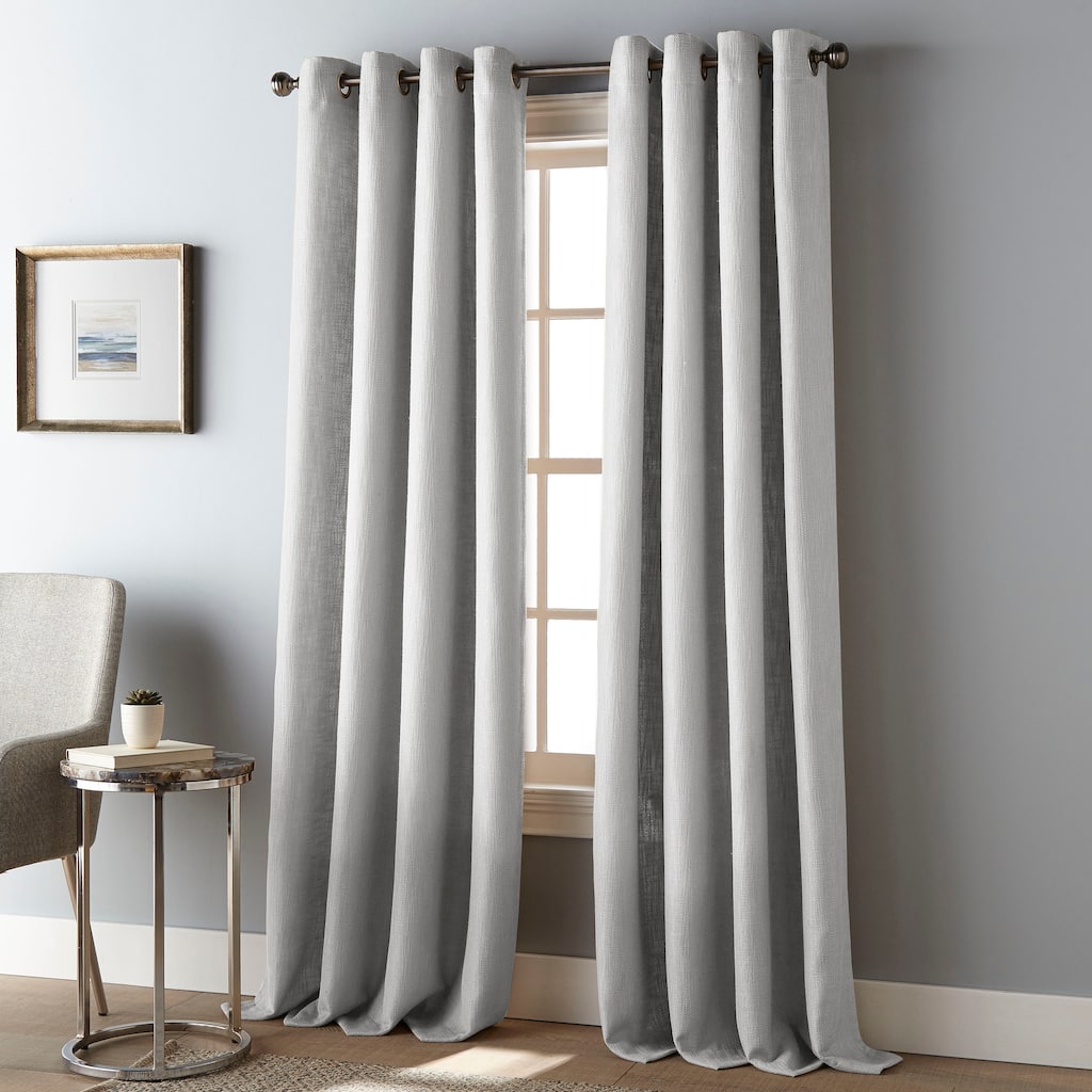 Nanshing Lynn Light Filtering Grommet Single Curtain Panel - 54 x 84"