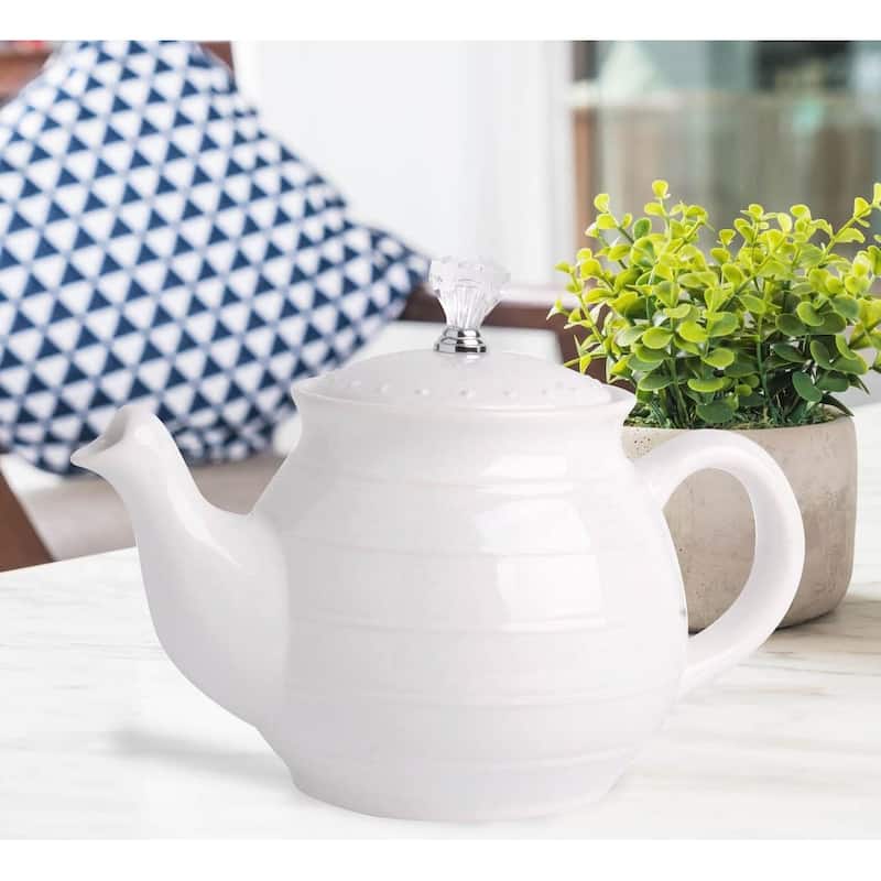 European Style Ceramic Teapot Coffee Pot Water Pot Porcelain Vintage Gift Tea Pot