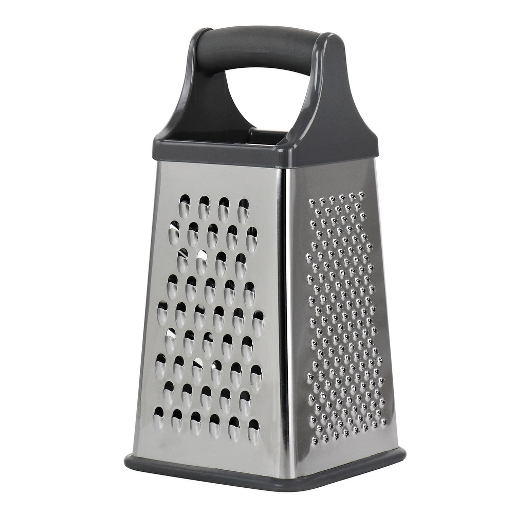 Baldwyn Stainless Steel and Plastic Handheld Kitchen Grater in Silver