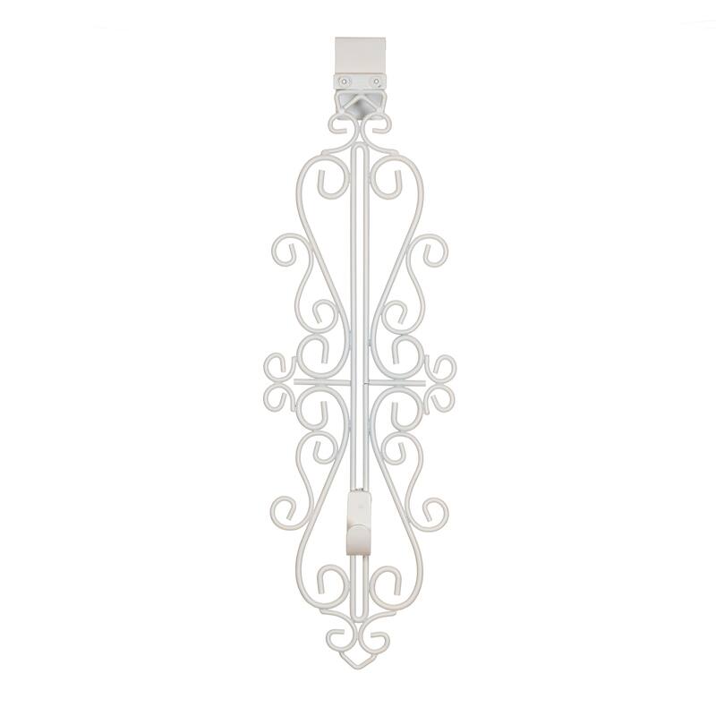 Adjustable Wreath Hanger for Door - Colonial (White) - White