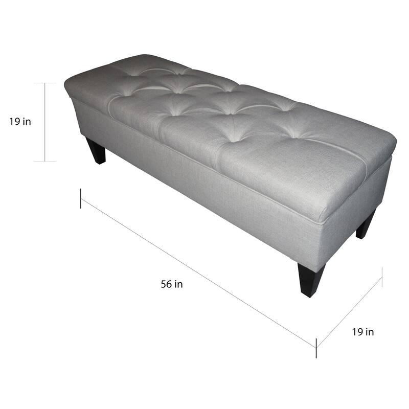 Sole Designs Brooke Tufted Diamond Storage Bench